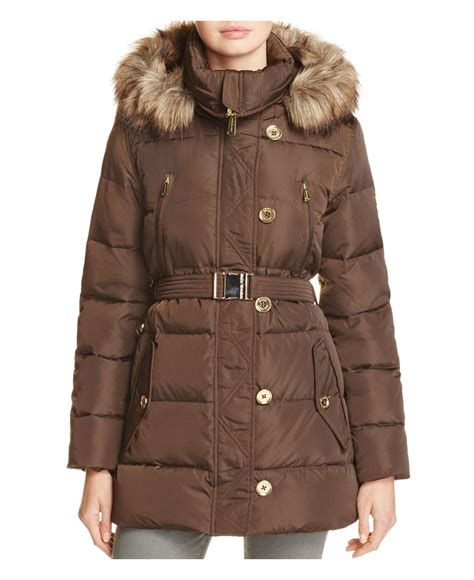 michael kors jacket with fur|Michael Kors puffer coat 2x.